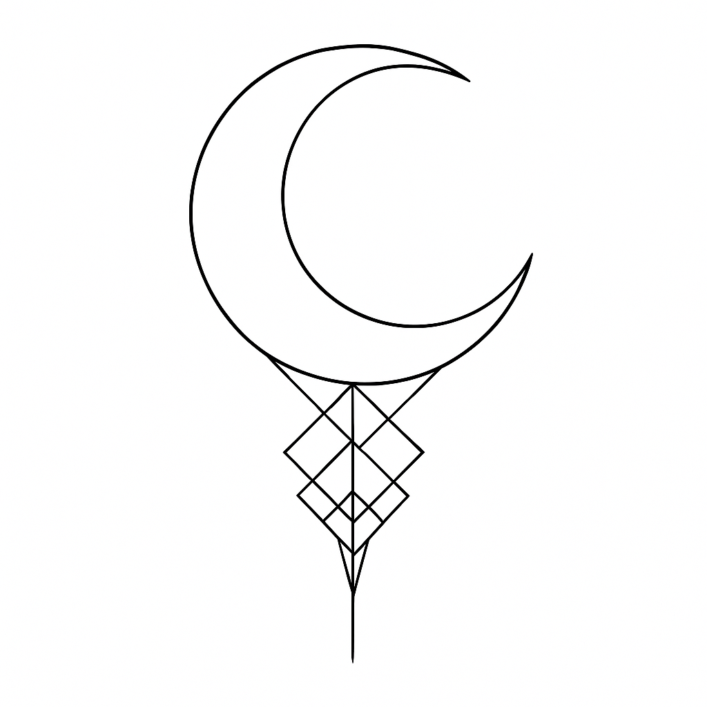 Print-ready black and white stencil